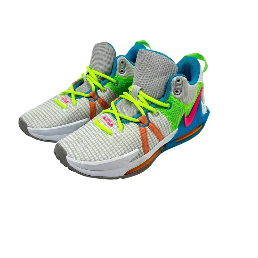 Nike LeBron Witness 7 Basketball Shoes Bright Neon Streetwear Womens 9.5 Mens 8